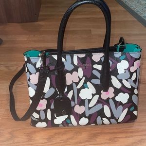 Kate Spade Eva Fete Satchel Multi Floral Print